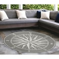 thumbnail image 1 of Liora Manne Frontporch Compass Indoor Outdoor Area Rug Grey, 1 of 2