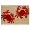 thumbnail image 1 of Liora Manne Frontporch Crabs Indoor Outdoor Area Rug Natural, 1 of 3