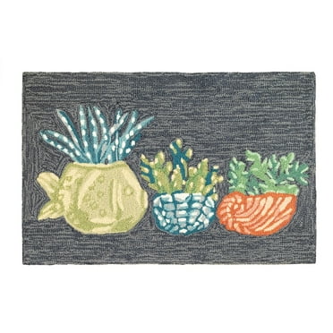 Liora Manne  Frontporch Happy Plant Indoor/Outdoor Rug 2' x 3'
