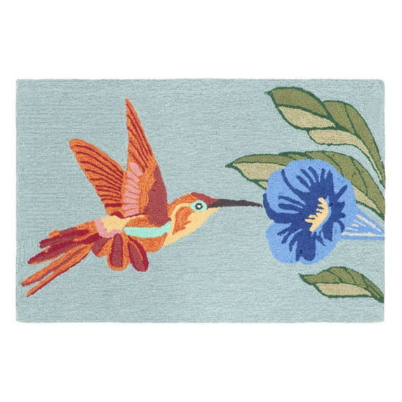 Liora Manne Frontporch Hummingbird Indoor Outdoor Area Rug Sky