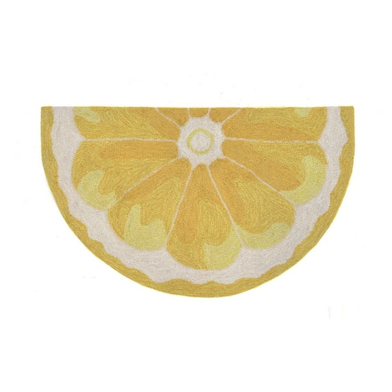 Liora Manne Frontporch Lemon Slice Indoor Outdoor Rug Yellow