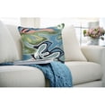 thumbnail image 1 of Liora Manne Frontporch On Holiday Indoor Outdoor Pillow Aqua, 1 of 4