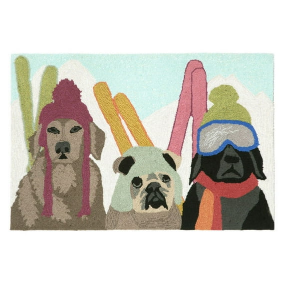 Liora Manne Frontporch Ski Patrol Indoor Outdoor Area Rug Multi