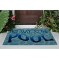 thumbnail image 1 of Liora Manne Frontporch This Way To The Pool Indoor Outdoor Area Rug Water, 1 of 4