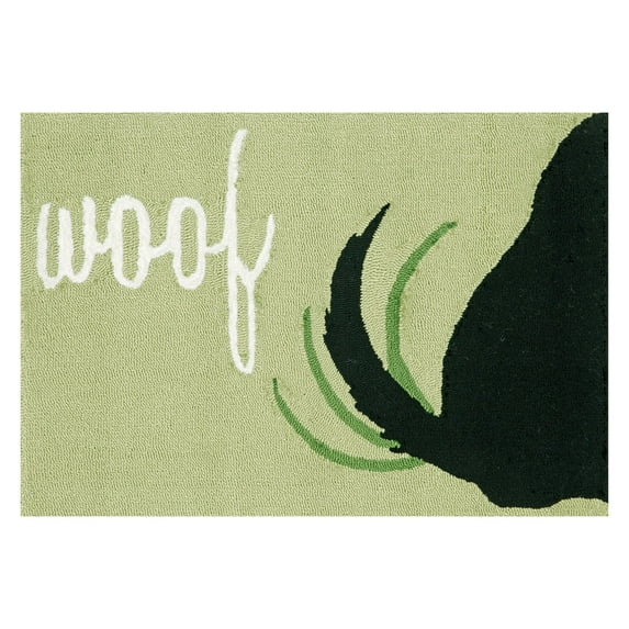 Liora Manne Frontporch Woof Indoor Outdoor Area Rug Green