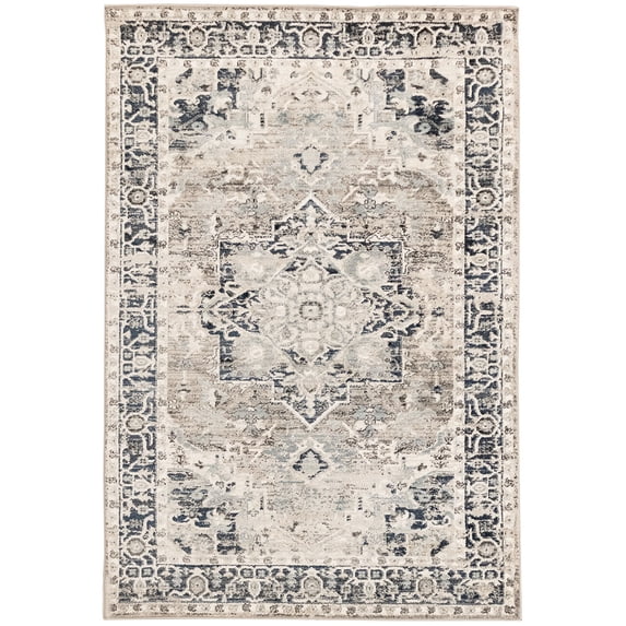 Liora Manne Hampton Heriz Indoor Rug Grey 7'10"X9'10"