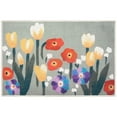 thumbnail image 1 of Liora Manne  Impressions Le Jardin Indoor/Outdoor Mat 1'11" x 4'11" - Green, 1 of 5