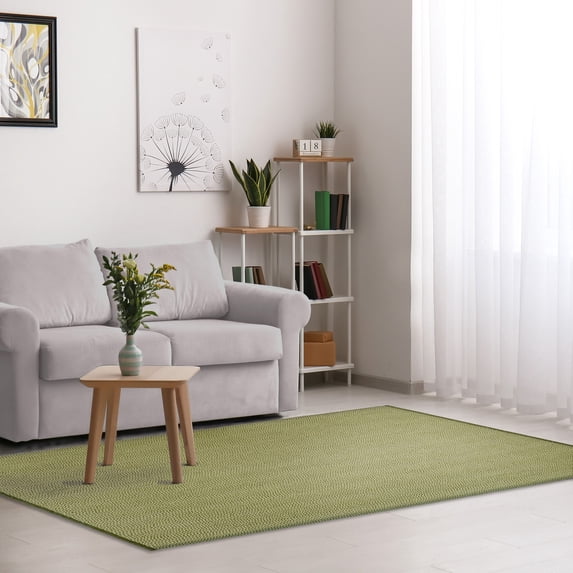 Liora Manne Indoor Outdoor Area Rug Green 100% Polypropylene Reversible 5x8