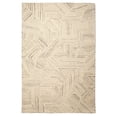 thumbnail image 1 of Liora Manne Madison Modern Geometric Indoor Area Rug 100% Wool Black Grey White, 1 of 7