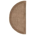 thumbnail image 1 of Plow & Hearth 2' x 4' Madrid Banded Half-Round Hearth Rug, in Chocolate, 1 of 2