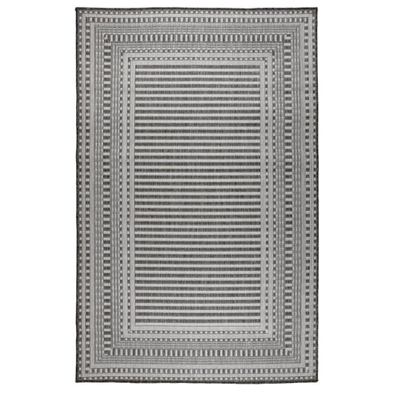 Liora Manne Malibu Area Rug Charcoal 100% Polypropylene Indoor Outdoor 5x8