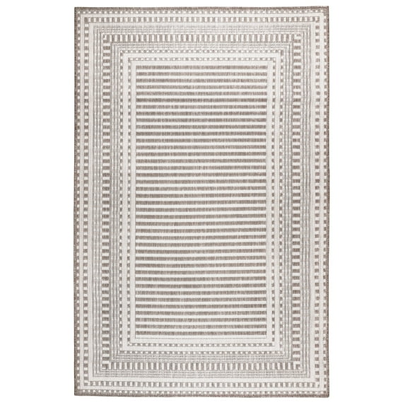 Liora Manne Malibu Area Rug Neutral Indoor Outdoor 100% Polypropylene 5x7