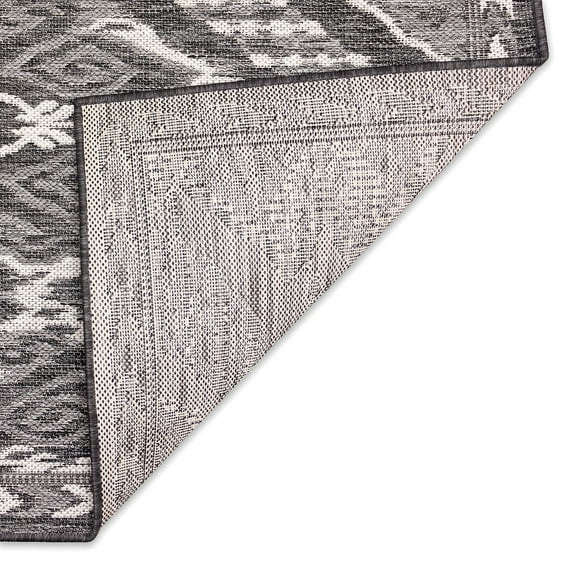 Liora Manne Malibu Ikat Area Rug Charcoal 100% Polypropylene Outdoor Indoor 5x7
