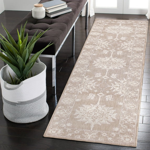 Liora Manne Malibu Kashan Indoor/Outdoor Rug 1'11" x 7'6" - Neutral