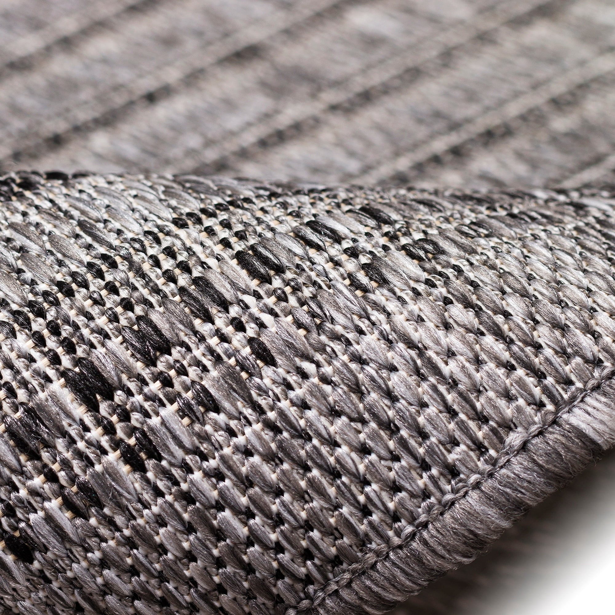 Liora Manne Malibu Simple Border Indoor/Outdoor Rug Charcoal 3'3