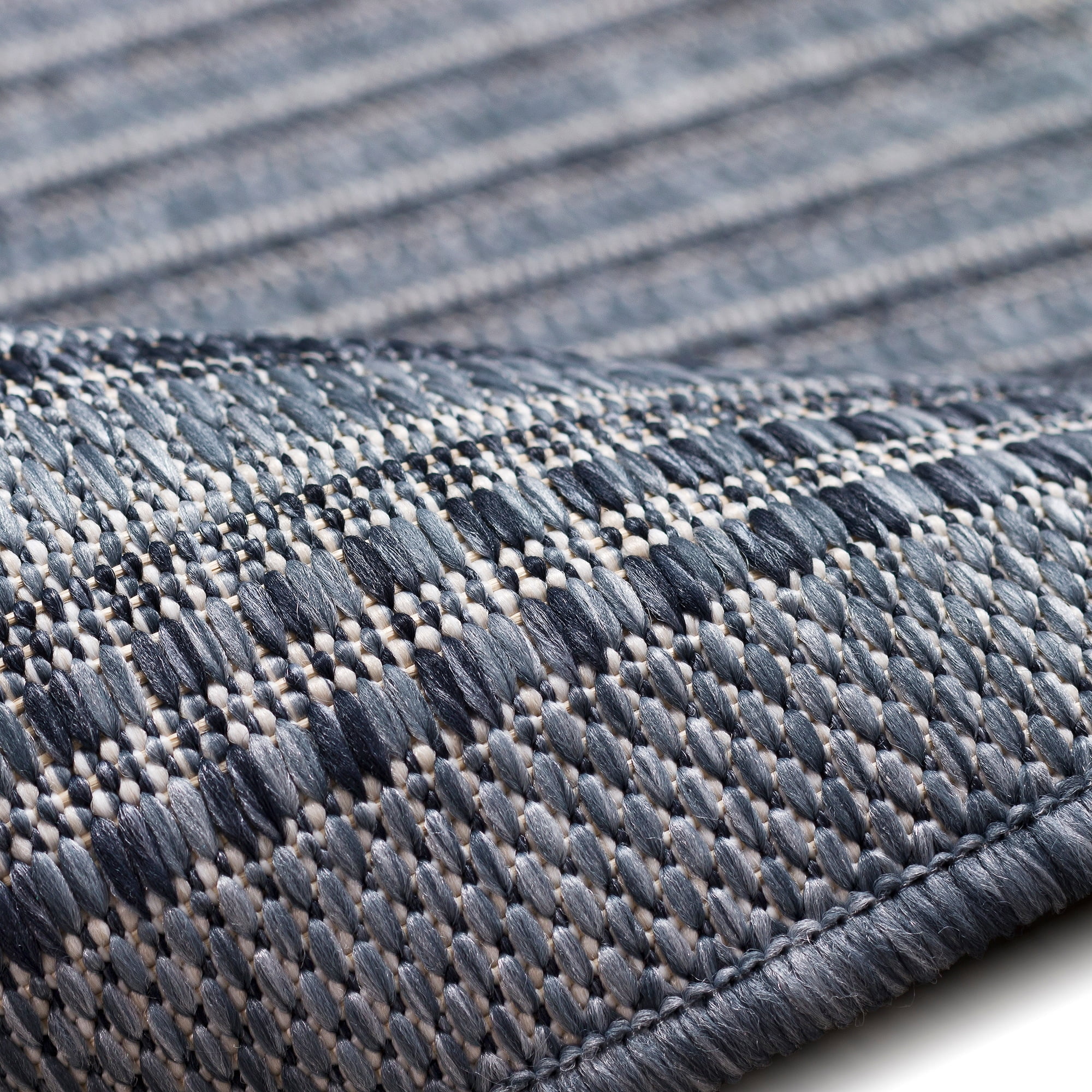 Liora Manne Malibu Simple Border Indoor/Outdoor Rug Navy 1'11