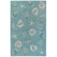 thumbnail image 1 of Liora Manne Carmel Shells Indoor Outdoor Area Rug Aqua, 1 of 5