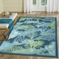 thumbnail image 1 of Liora Manne Marina Coral Garden Rug Indoor Outdoor Lapis 75% Polypropylene, 1 of 1
