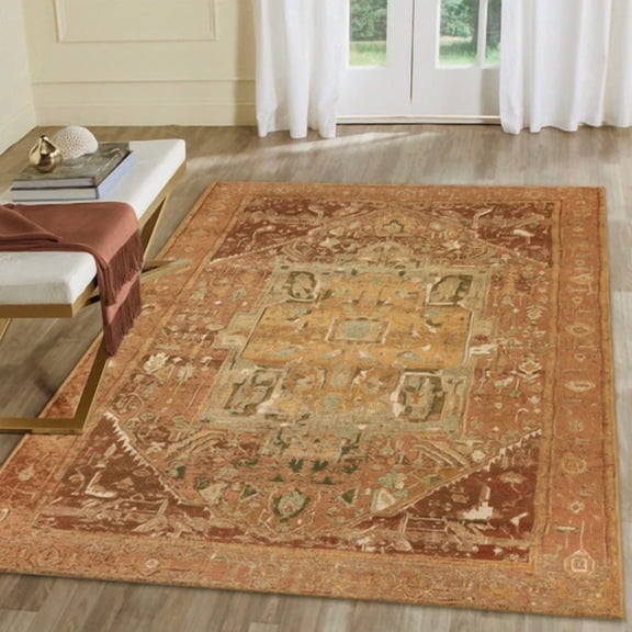 Liora Manne Marina Heriz Indoor/Outdoor Rug Multi,Terracotta 3'3" x 4'11"