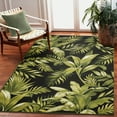 thumbnail image 1 of Liora Manne Marina Jungle Leaves Indoor Outdoor Rug Area Black, 1 of 7