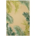 thumbnail image 1 of Liora Manne  Marina Palm Border Indoor/Outdoor Rug Sisal 8'10" x 11'9" 9' x 12' Indoor,Outdoor,Accent Living Room,Kitchen,Patio Tan,Ivory,Green, 1 of 5