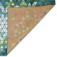 thumbnail image 1 of Liora Manne Marina Triangle Border Indoor Outdoor Area Rug Grotto, 1 of 5