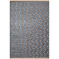 thumbnail image 1 of Liora Manne Mercer Zigzag Indoor Rug Blue 50% Chenille 50% Jute 5x7 ft, 1 of 1