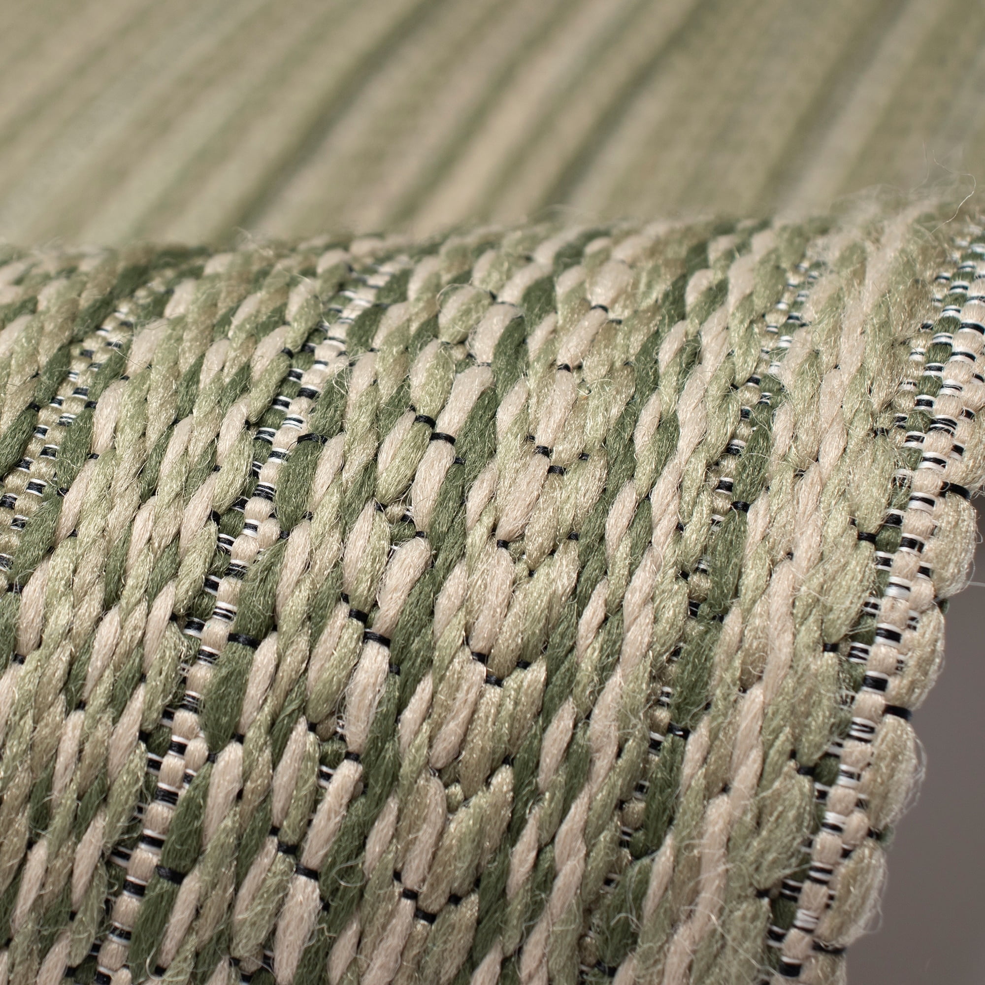 Liora Manne Miranda Green Stripe Indoor Outdoor Area Rug 65% ...