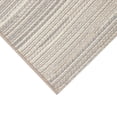 thumbnail image 1 of Liora Manne Miranda Tweed Stripe Indoor Outdoor Area Rug Silver/Brown, 1 of 5
