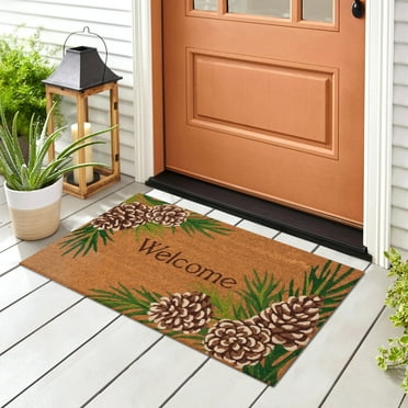 Liora Manne  Natura Pinecone Border Outdoor Mat 1'6" x 2'6"