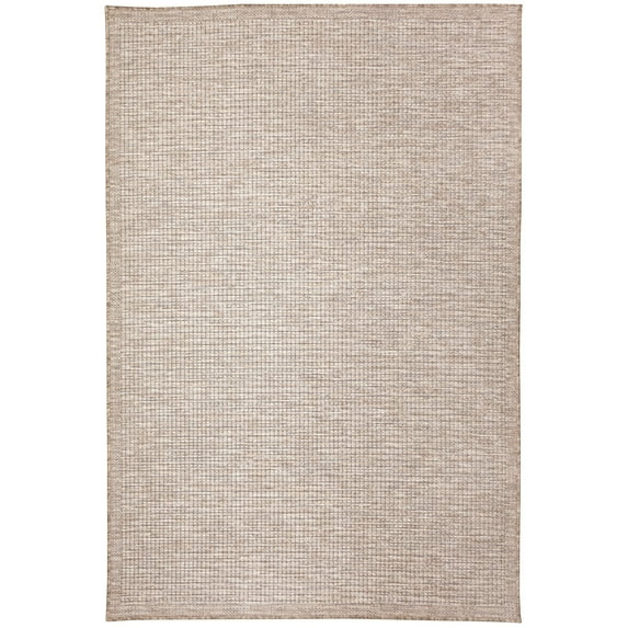 Liora Manne Orly Texture Area Rug Natural Indoor Outdoor 100% Polypropylene 5x8