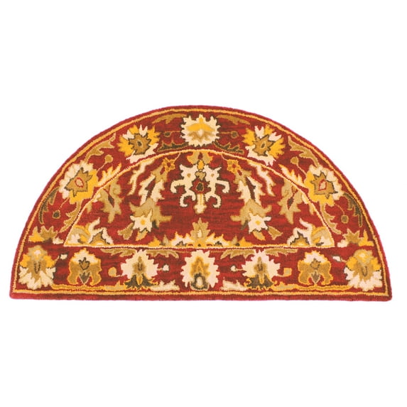 Liora Manne Petra Konya Indoor Rug Red 24"X48" 1/2 RD