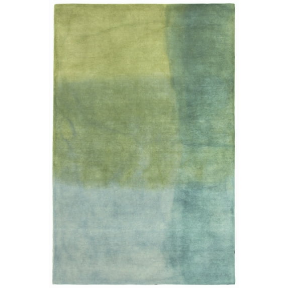 Liora Manne Piazza Watercolors Indoor Rug Sea Breeze 8' RD
