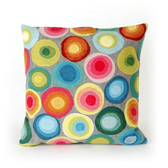 Liora Manne Puddle Dot Indoor / Outdoor Throw Pillow