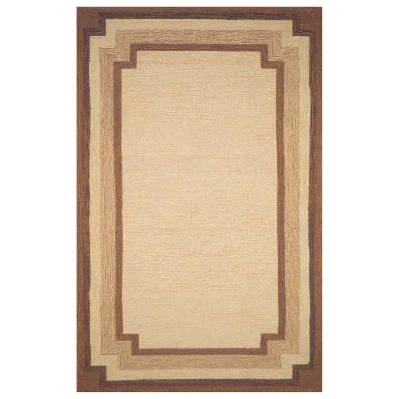 Liora Manne Ravella 1905/12 Border Natural Area Rug 24 Inches X 36 Inches