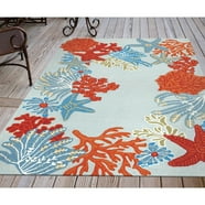 Liora Manne Marina Circles Indoor Outdoor Area Rug Saffron - Walmart.com