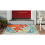 Liora Manne Ravella Ocean Scene Indoor Outdoor Area Rug Aqua