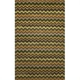 thumbnail image 1 of Liora Manne SEVR8966606 Seville 9666-06 Zigzag Stripe Green 27 In. x 8 Ft. Wool Rugs, 1 of 2