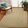 thumbnail image 1 of Liora Manne Sahara Multi Border 5x8 Indoor Outdoor Area Rug Aqua Neutral Polypropylene, 1 of 5