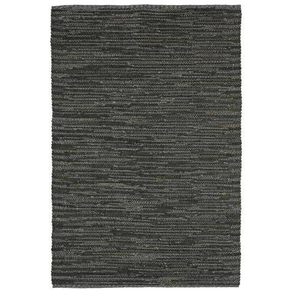 Liora Manne Sahara Plains Braided Indoor/Outdoor Rug Grey 7'6" x 9'6" Contains Latex Synthetic 8' x 10' Outdoor, Indoor Entryway, Bedroom, Dining
