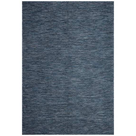 Liora Manne Soleil Indoor Outdoor Rug Navy 5x8 Flatweave UV Stabilized Durable
