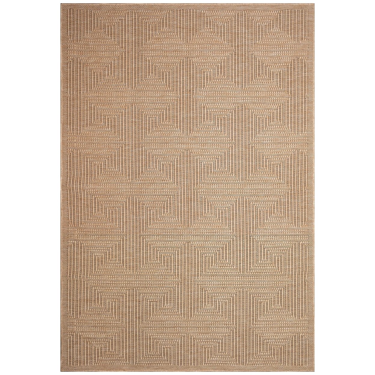 Liora Manne Soleil Maize Indoor Outdoor Rug Natural 94% Polypropylene ...