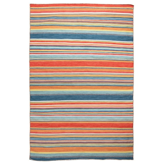 Liora Manne Sonoma Malibu Stripe Indoor Outdoor Area Rug 100% Polyester Reversible