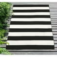 thumbnail image 1 of Liora Manne Sorrento Rugby Stripe Indoor Outdoor Area Rug Black, 1 of 5