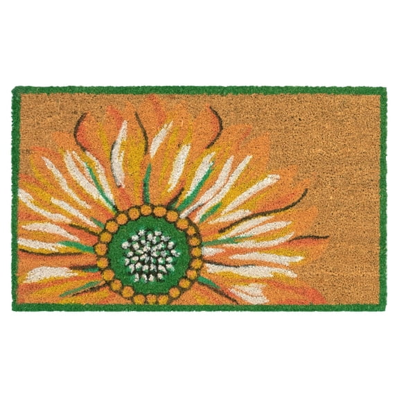Liora Manne Summer Flower Coir Welcome Door Mat 1'6" x 2'6"