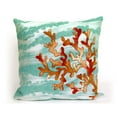 thumbnail image 1 of Liora Manne Visions III Coral Wave Indoor Outdoor Decorative Pillow Aqua, 1 of 3