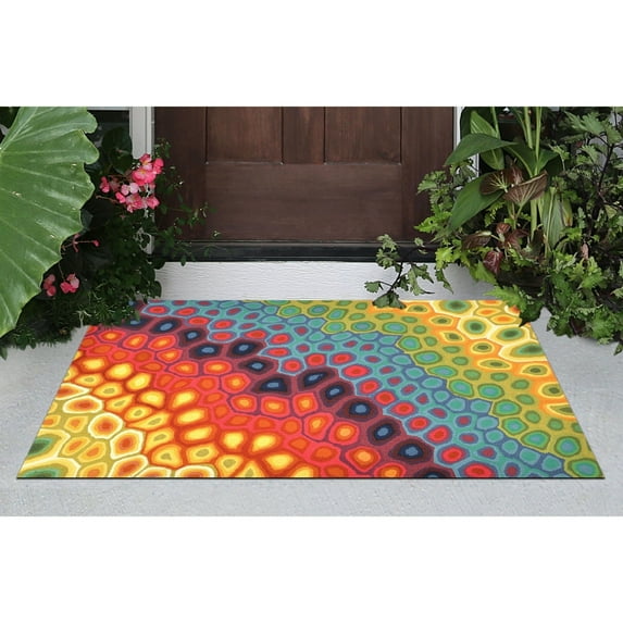 Liora Manne Visions IV Multi Color Indoor Outdoor Area Rug 100% Polyester 5x7