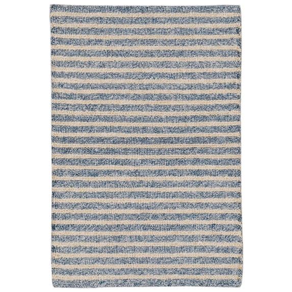Liora Manne Wooster Stripes Blue Indoor/Outdoor Rug 24" x 36"