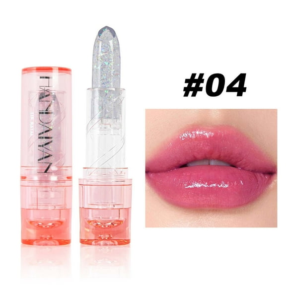 Lip Balm, Hydrating Lipstick, Long-Lasting Moisturizing Jelly Lip Balm with Glitter, Antidrying and Soothing formula for Chapped Lips