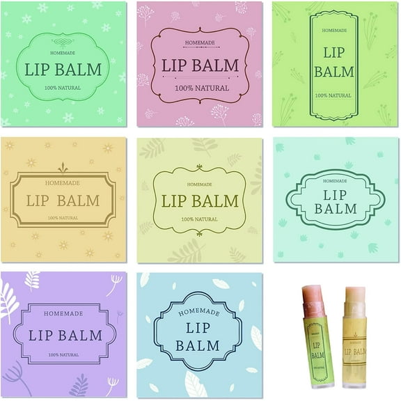 Lip Balm Labels 80pcs Homemade Lip Balm Labels 2 Clear Lip Balm Labels for Tubes Printable Stickers Labels for Lip Balm Handcream Candle ContainerBritish Style-Color colorful DIY